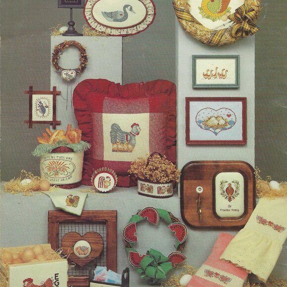 Milly Smith's Country Folk Art Cross Stitch Patterns - Leisure Arts Pre-Owned - Picture 2 of 3
